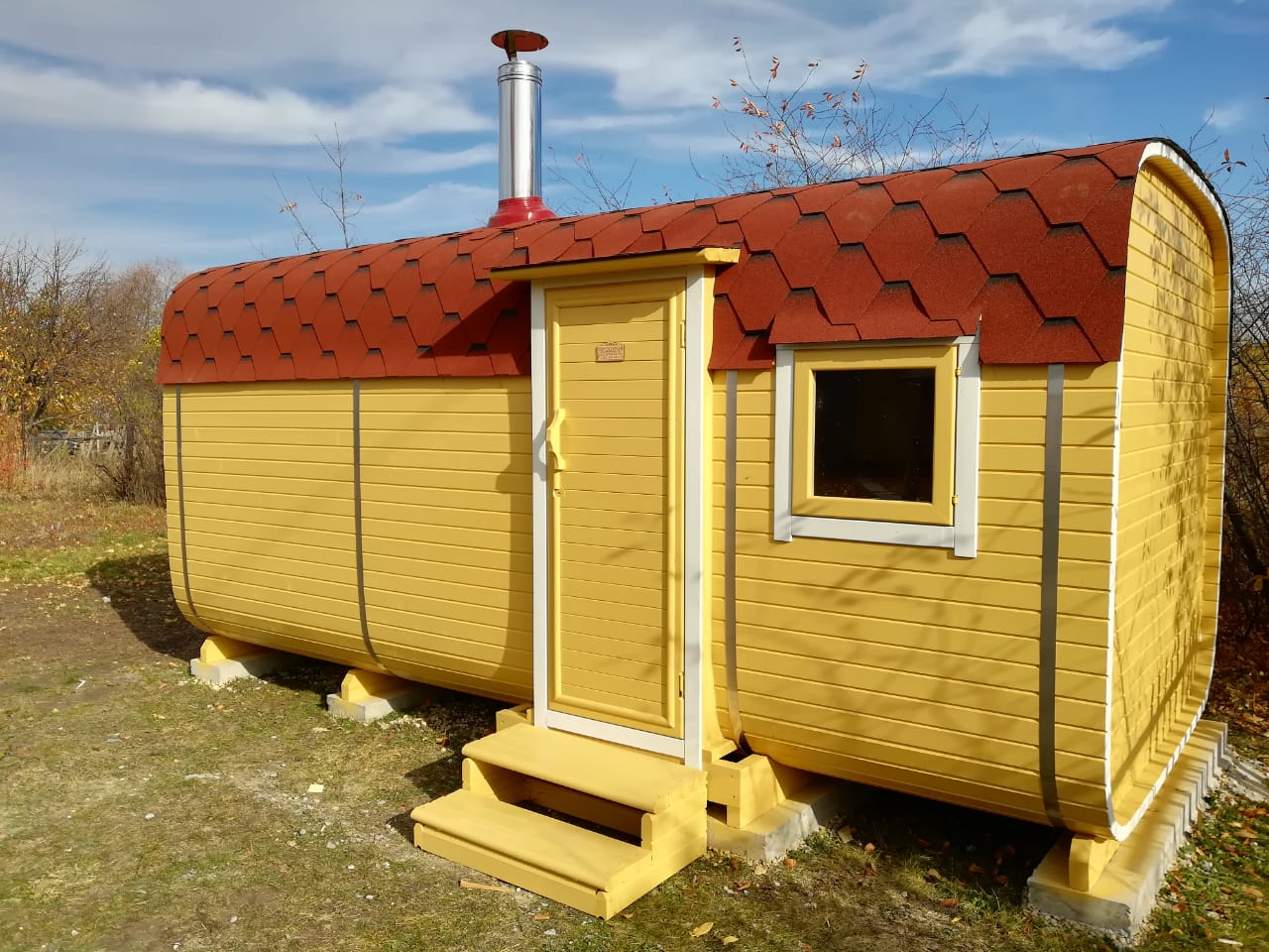 Квадро-баня из кедра